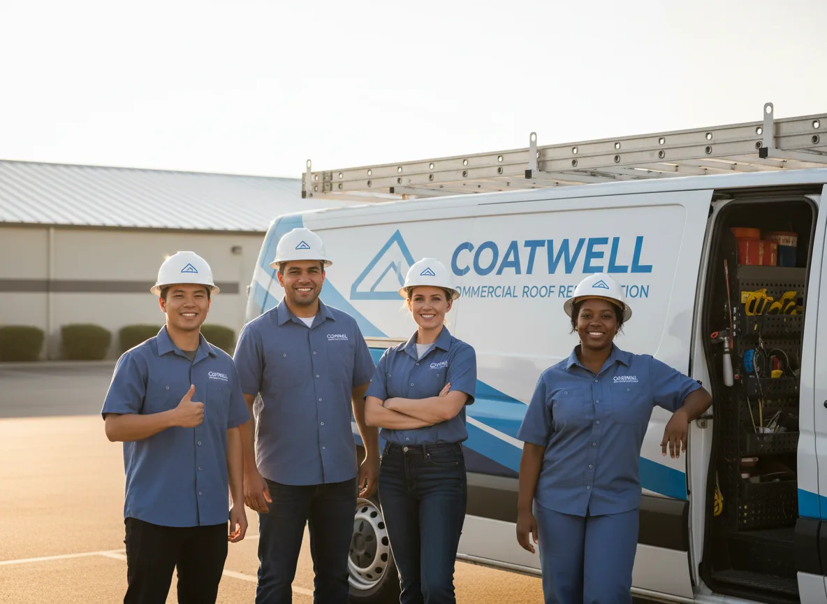 Commercial roof coating company in Schofield, WI